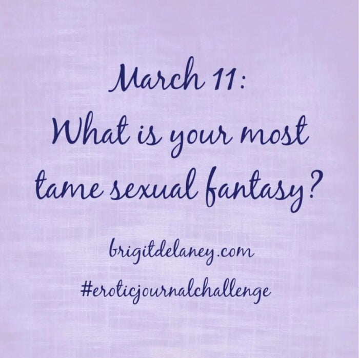 Erotic Journal Challenge 03.11.022 What is your most tame sexual fantasy?